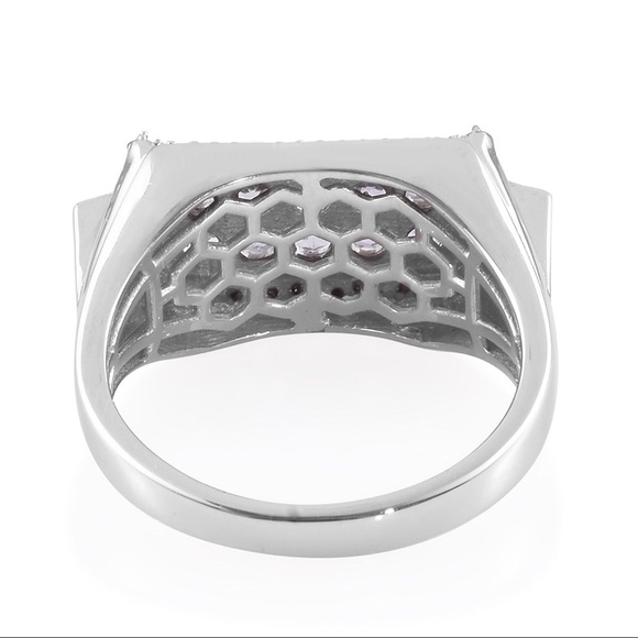 Men’s Peacock Tanzanite and Zircon Ring - Picture 3 of 5